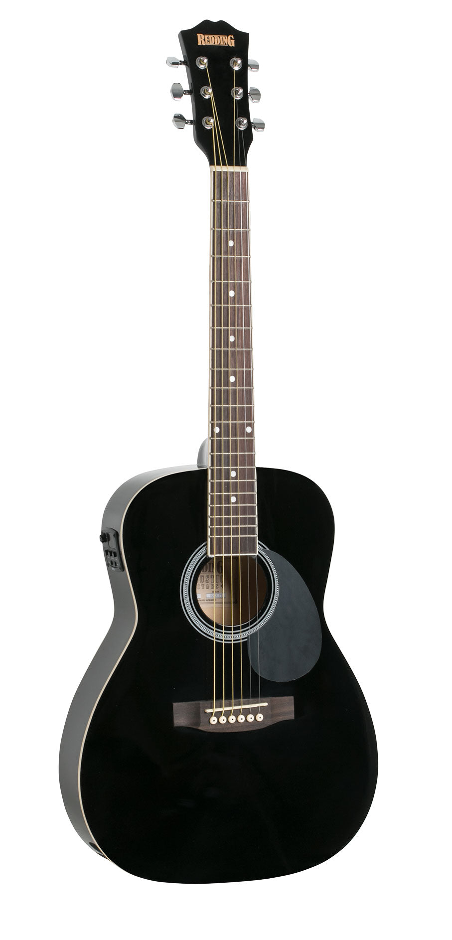 Redding | RED34EBK | 3/4 Electric/Acoustic Travel Guitar | Black Redding | RED34EBK | 3/4 Electric/Acoustic Travel Guitar | Black